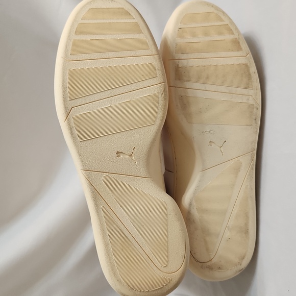 Alexander McQueen X Puma Hightop White and Orange Sneakers (M Size 10) - Picture 10 of 16